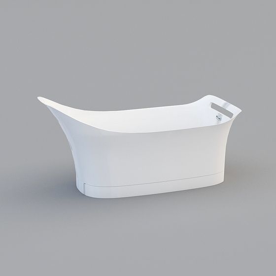 Elegant Modern Bathtub 3D Model