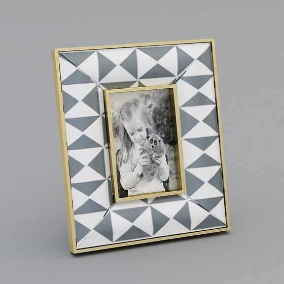 Geometric Art Frame 3D model for Modern Decor