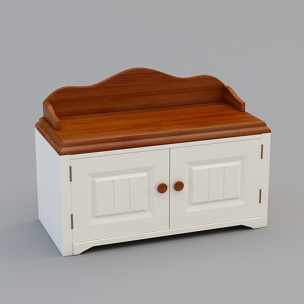 Elegant Vintage Storage Cabinet 3D model