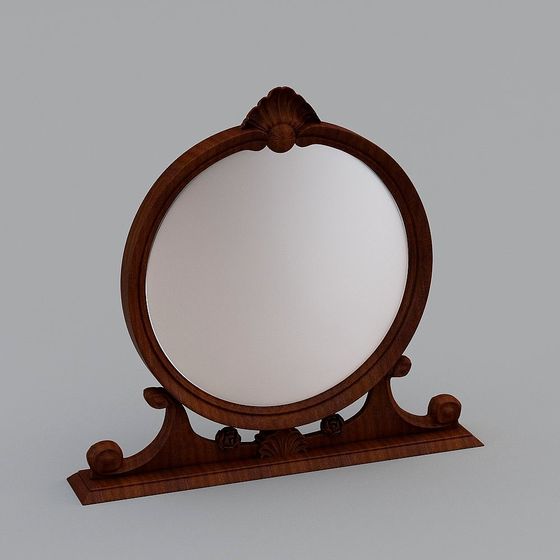 Elegant Vintage Mirror 3D model Design