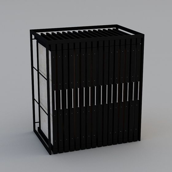 Industrial Style Storage Rack 3D model