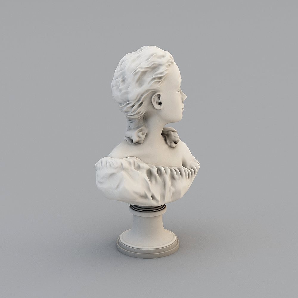 Classical Maiden Bust 3D model