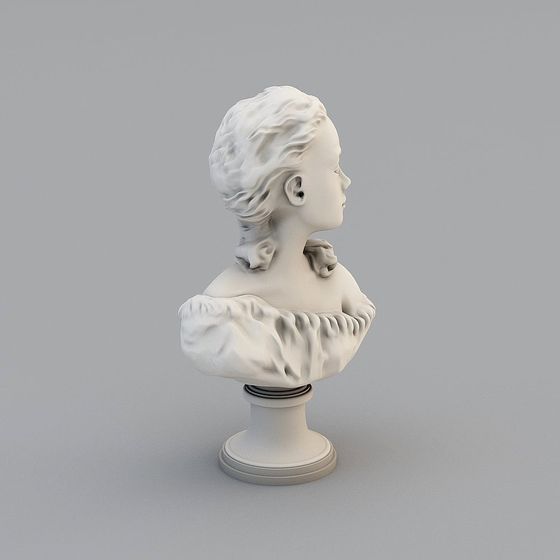 Classical Maiden Bust 3D model