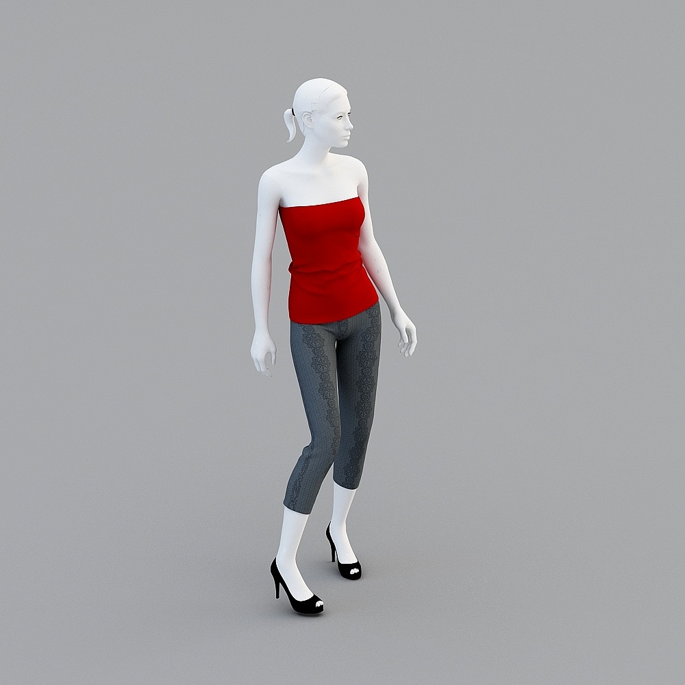 Modèles féminins de magasin de vêtements commun