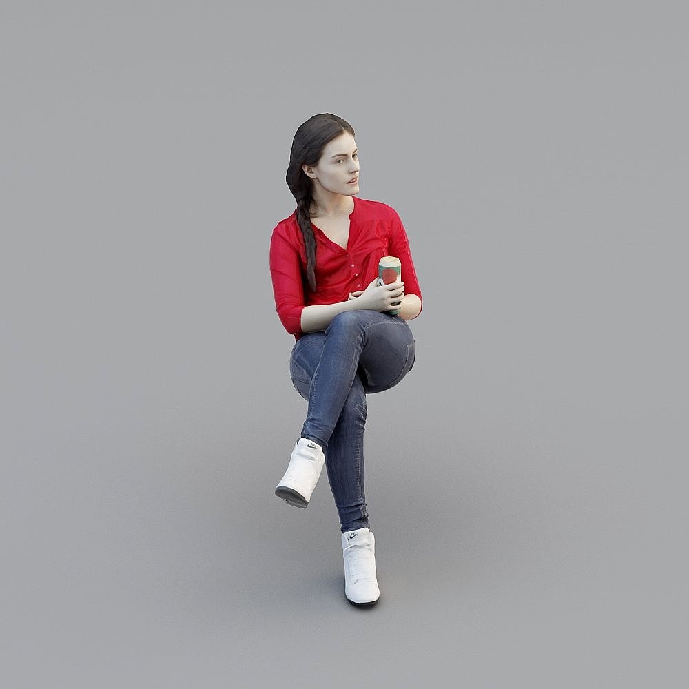 Common Character Model - Sitting Women 2