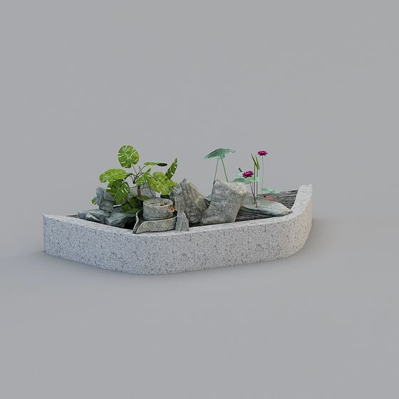 Rock Garden 3D Model for Designers and Developers