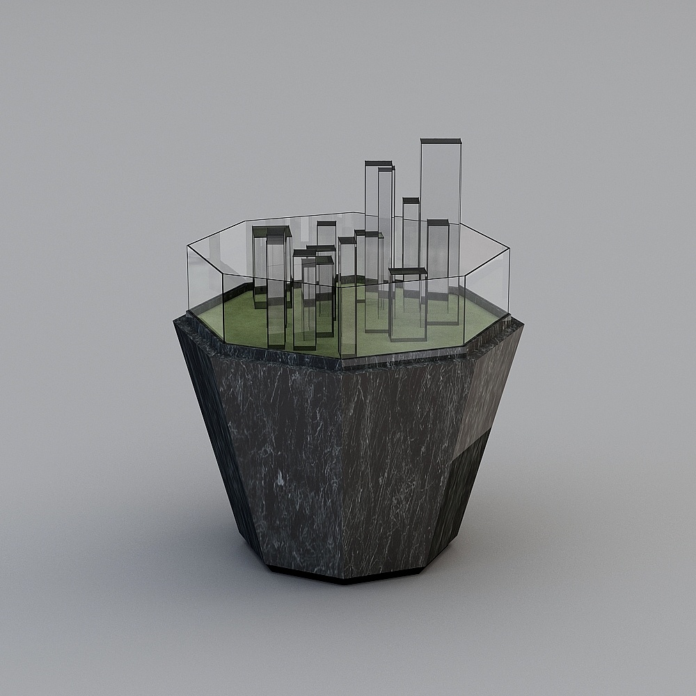 Urban Apex 3D model: Futuristic Cityscape