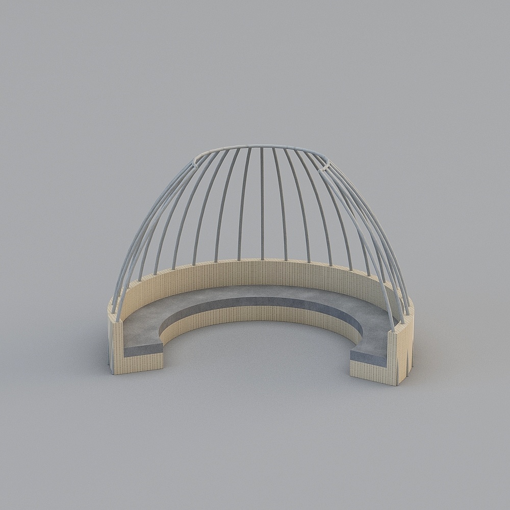 Modern -Hotel Rooms - Half-arc terrace sofa