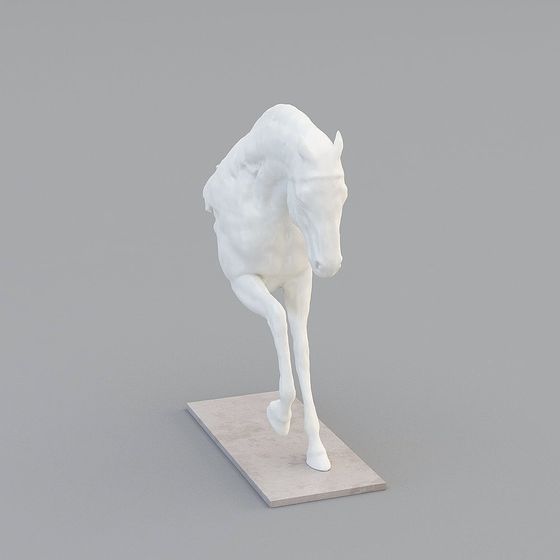 Dynamic Low-Poly Horse 3D Model