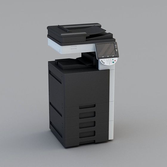Stylish Low-Poly Office Copier 3D model