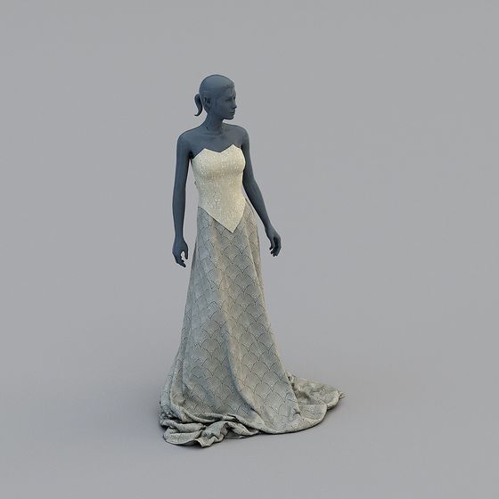 Elegant 3D Model of a Stylish Character for Creative Projects