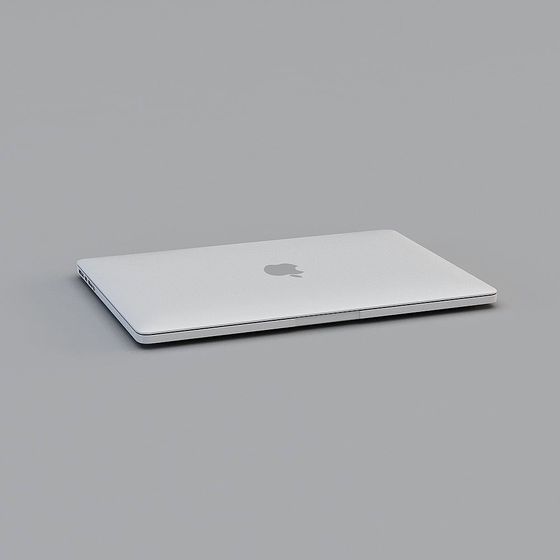 Stylish Low-Poly Laptop 3D model