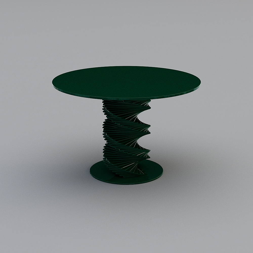 Unique Spiral Table 3D model for Modern Design