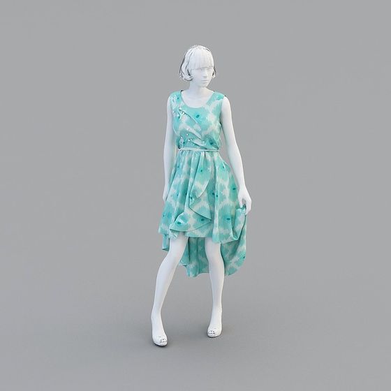 Vibrant Summer Fairy 3D Model for Creative Projects