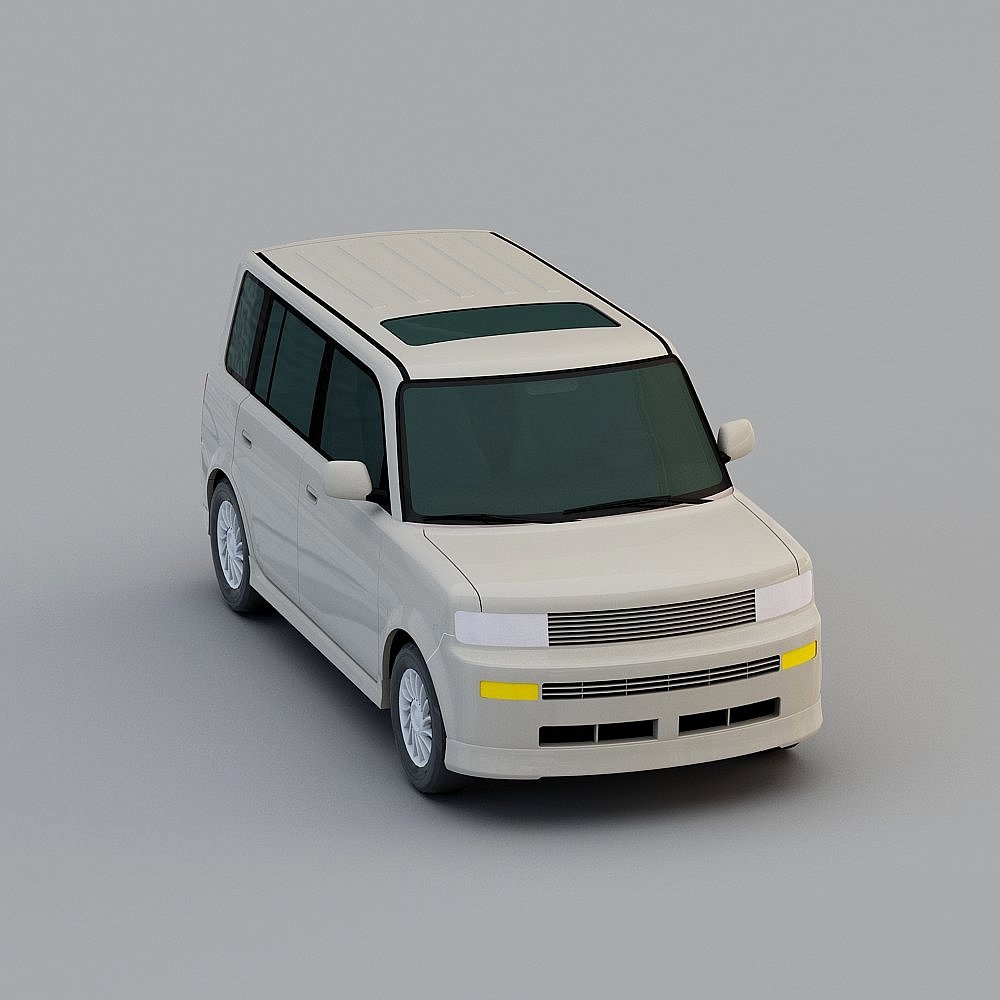 Cozy Van Low-Poly 3D model