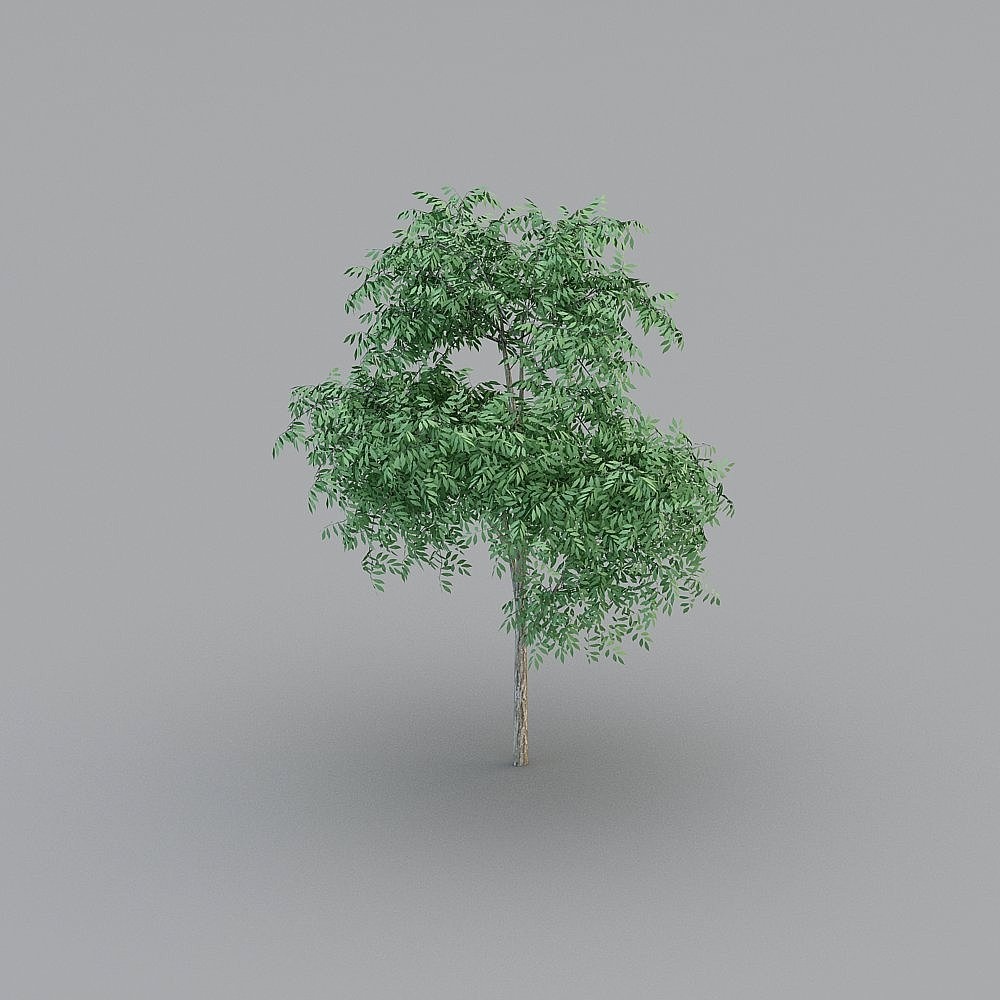 Vibrant Low-Poly 3D Tree Model for Creative Projects