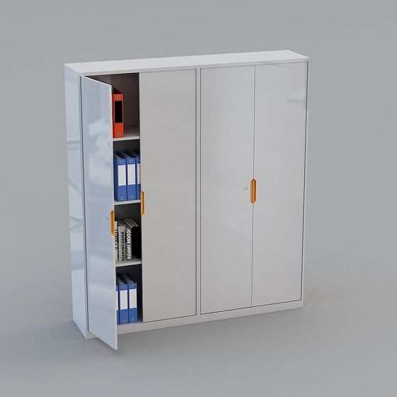 Modern Minimalist Storage Cabinet 3D model