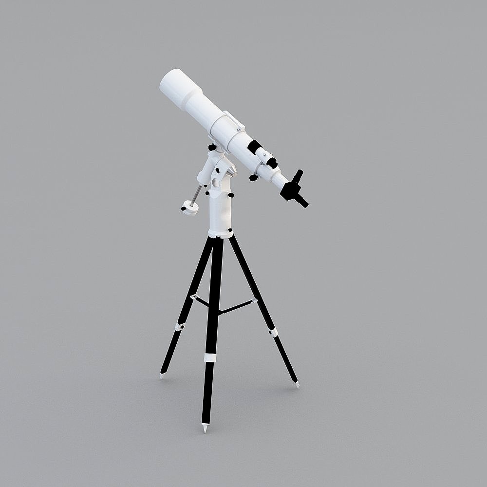 Realistic Astronomical Telescope 3D Model