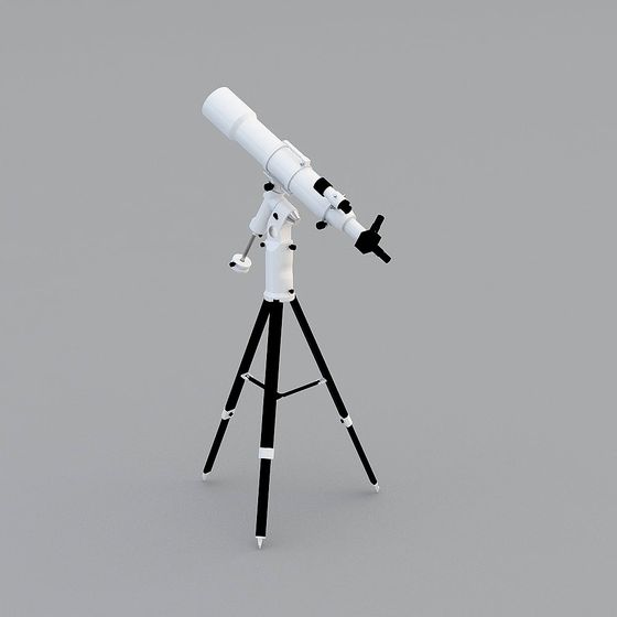 Realistic Astronomical Telescope 3D Model