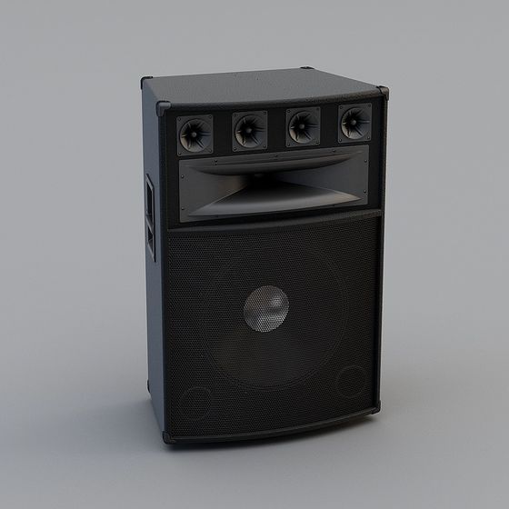Stylish 3D Speaker Model for Creative Projects