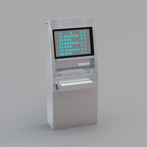 Futuristic Self-Service Kiosk 3D model