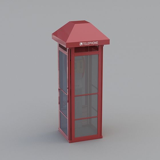 Classic Telephone Booth 3D model for Creative Projects