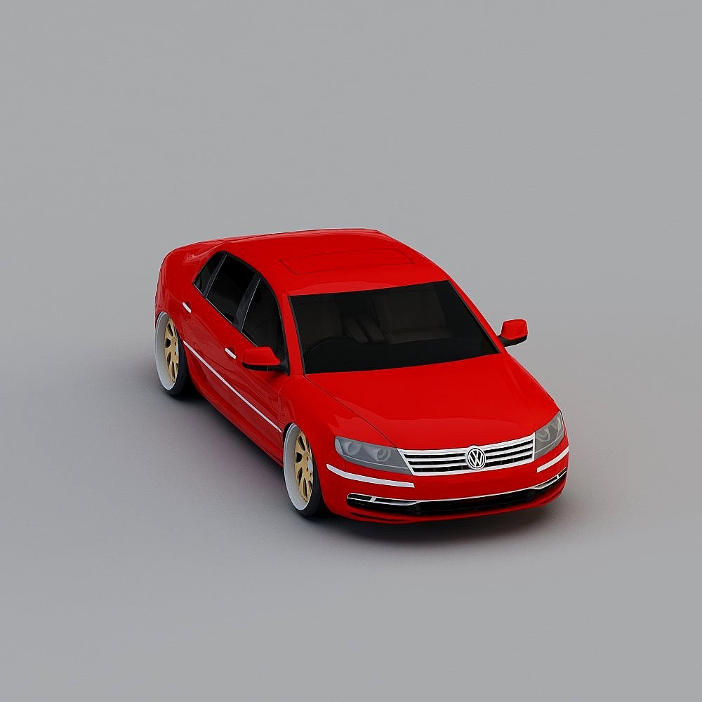 Stylish Red Sports Car 3D model for Modern Designs