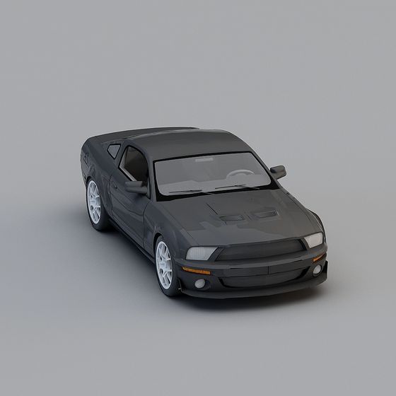 High-Detail Low-Poly Sports Car 3D model