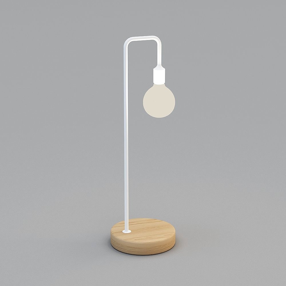 3D Lichter SF - Nordisch minimalistisch weiß gewachst Holzgaststätte