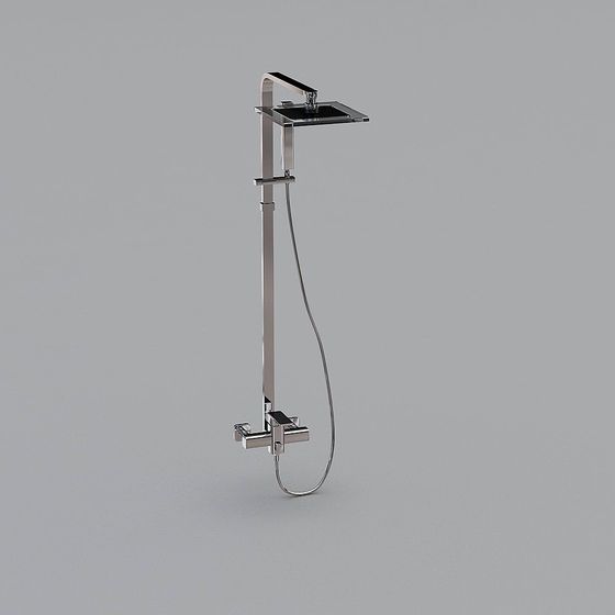 Sleek Modern Showerhead 3D model