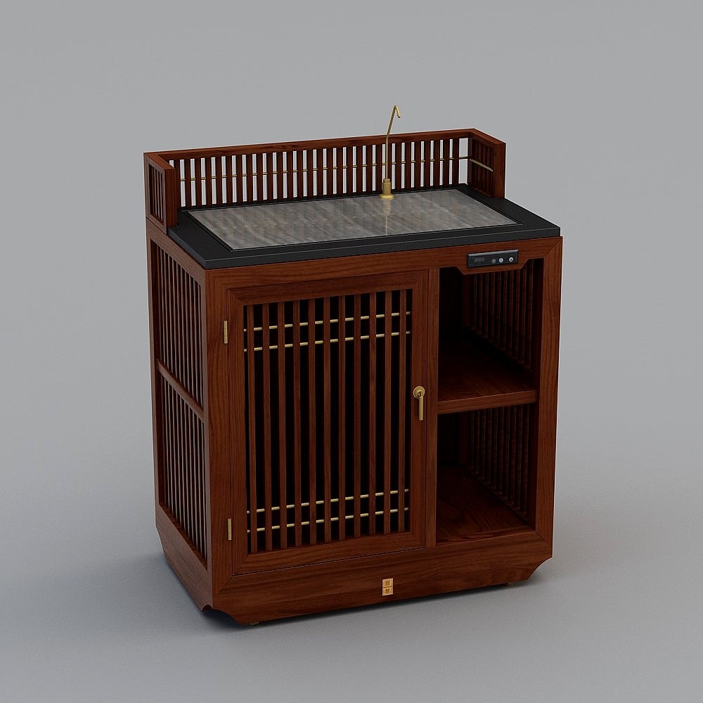 Vintage Slope Cabinet 3D model