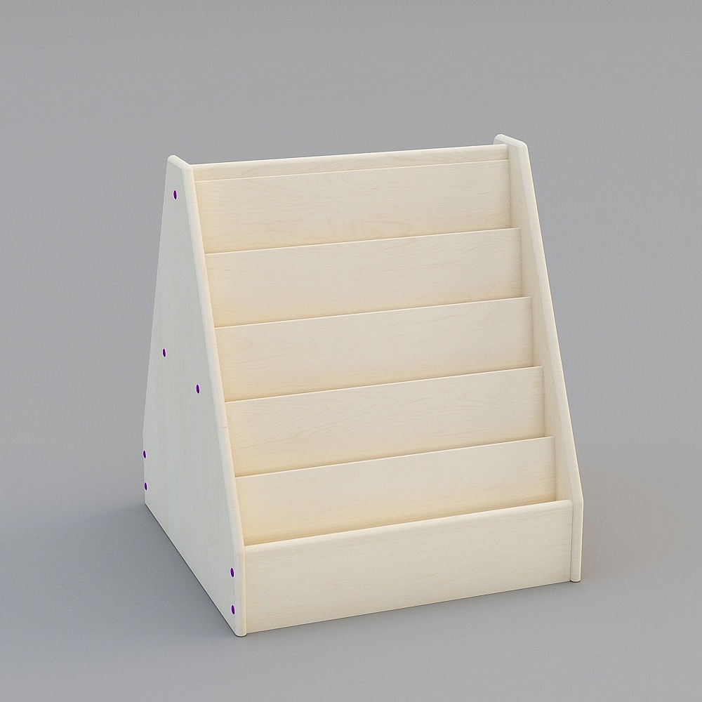 71 cm double-sided bookshelf - birch multi-layer board