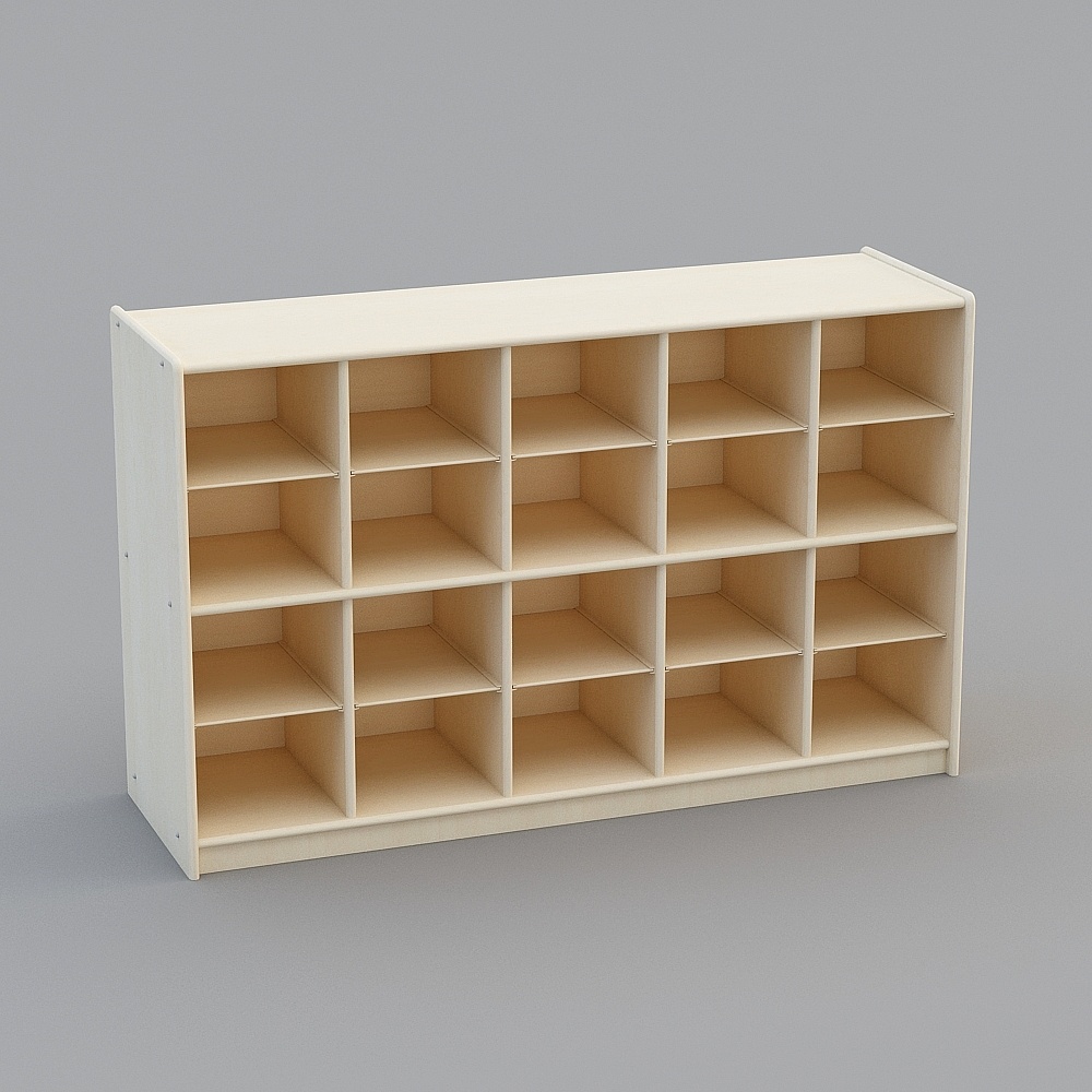 20 grid storage box storage cabinet - birch multi-layer board