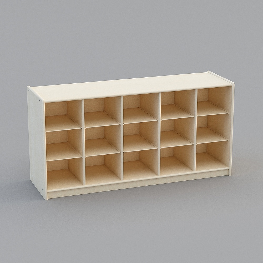 15 grid storage box storage cabinet - birch multi-layer board