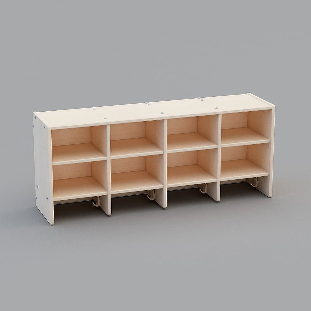 8 block wall hanging cabinet - North American maple