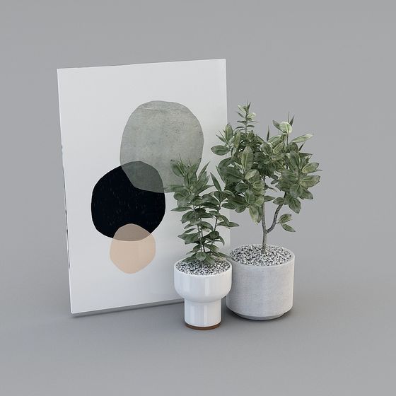 Swinging Bookworm House Ornament 3D Model