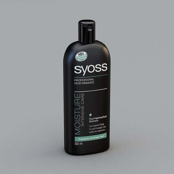 Syoss Moisturizing Shampoo Bottle 3D model