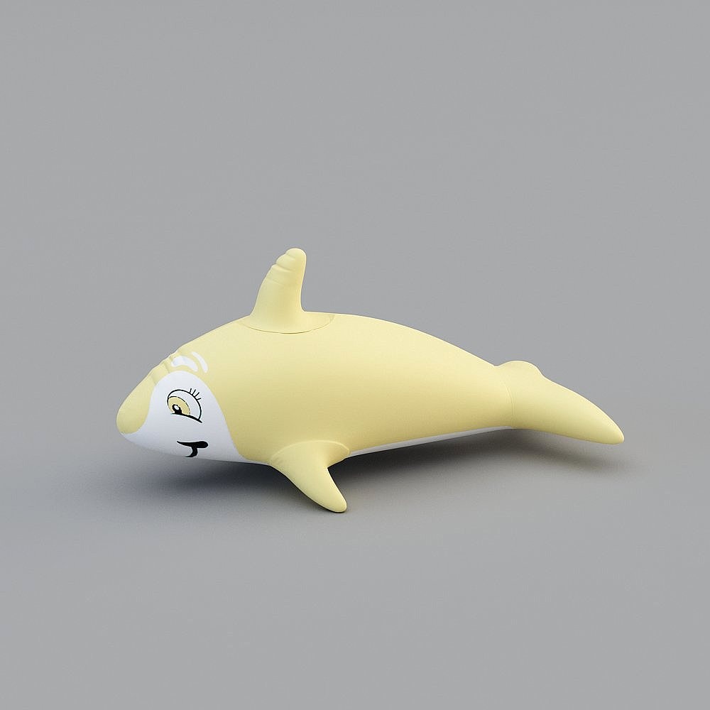 Charming Low-Poly Dolphin 3D Model