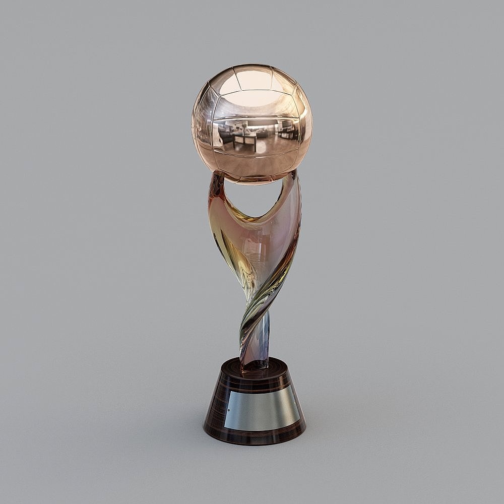 Elegant Trophy 3D Model with High Detail