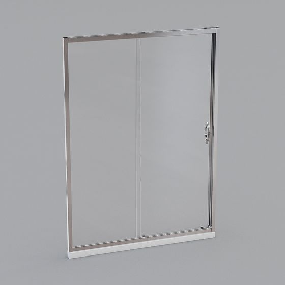 Modern Glass Sliding Door 3D model