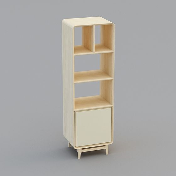 Modern Minimalist Bookshelf 3D model