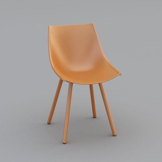 Elegant Modern Minimalist Chair 3D model