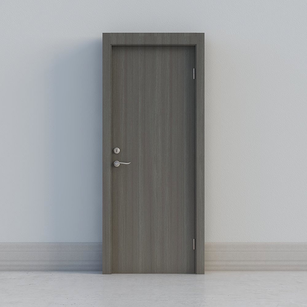 Puerta Minialista Gris Oscuro