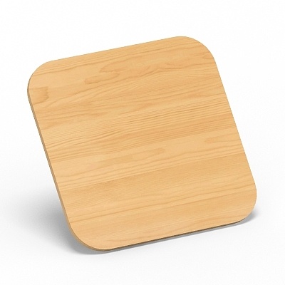 Obliquely laminated plate-quadrangle