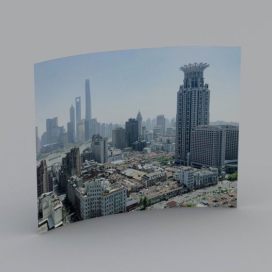Urban Skyline 3D model