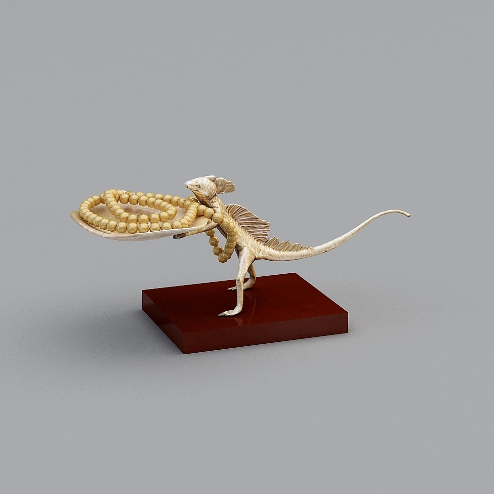 Lizard Jewel Merchant 3D model