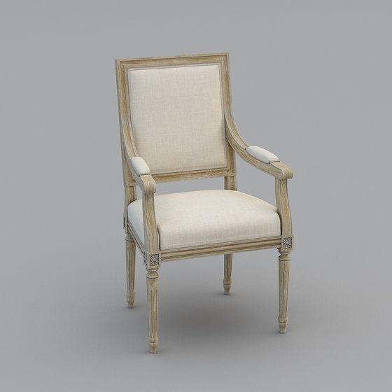 Elegant Vintage Modern Armchair 3D model