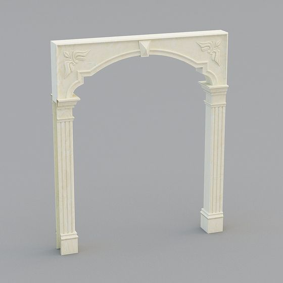 Elegant Arch 3D model for Classic Design Projects