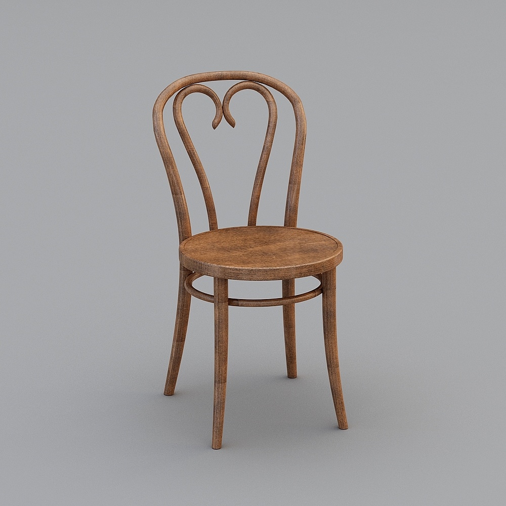 Sedia da pranzo americana color legno TON Accent Chair