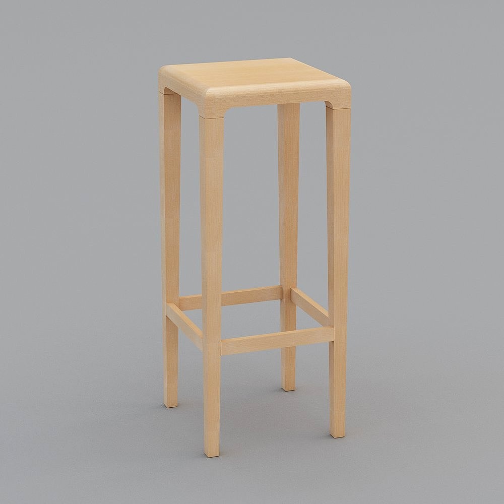 Chaise de bar en bois moderne de couleur TONNE